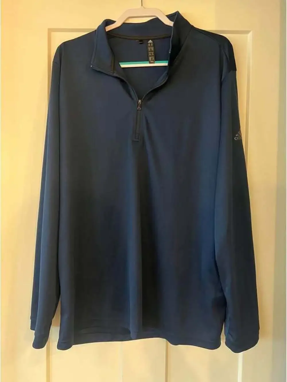Adidas Navy Quarter Zip Pullover 2XL
